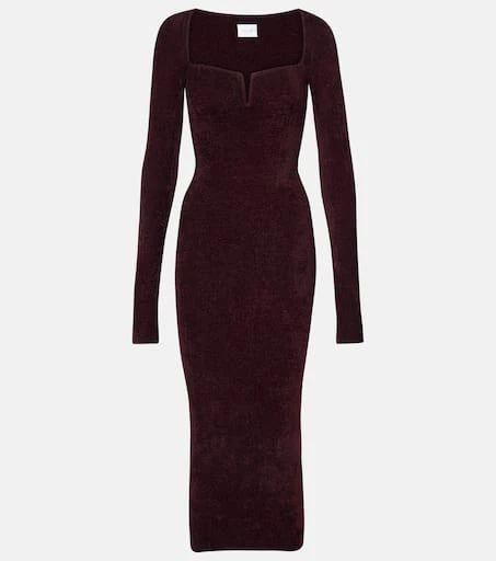 Galvan Freya velvet maxi dress 1