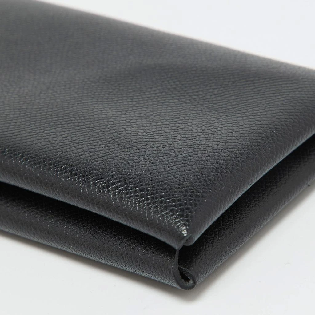 Hermes Hermes Black Madame Leather Calvi Card Holder 10