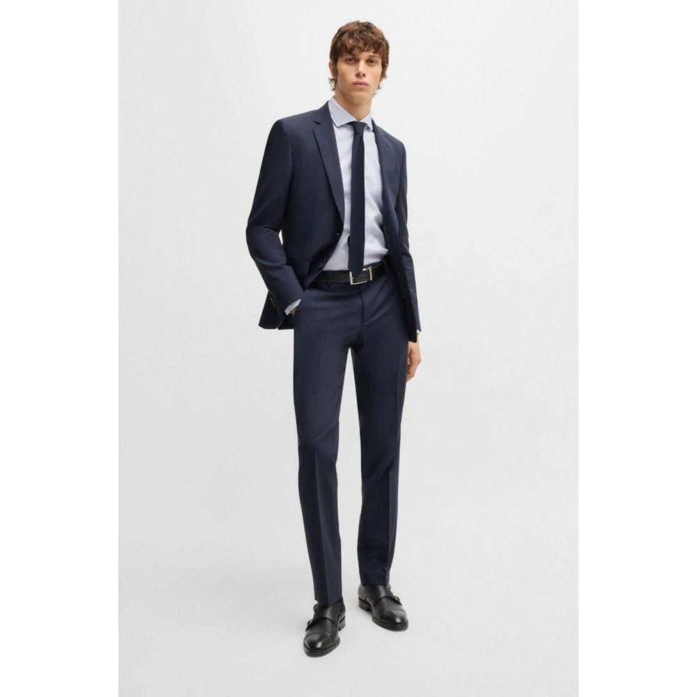 Hugo Boss Casual-fit shirt in patterned cotton 2