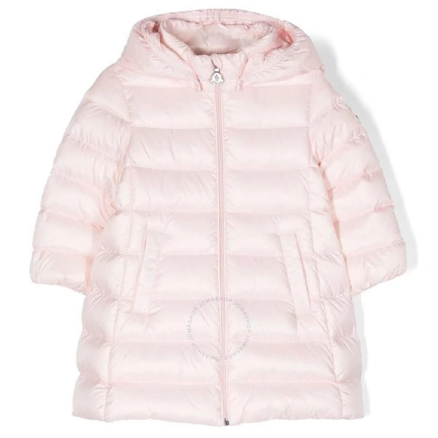 Moncler Girls Quilted Detachable Hood Jacket 1