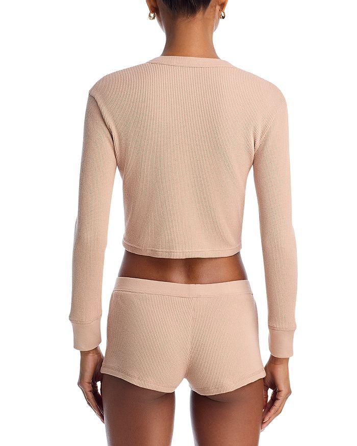 Alexander Wang Cropped Waffle Cardigan