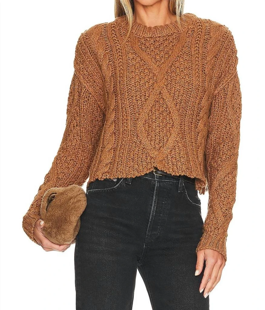 Free People Cutting Edge Cable Sweater 2