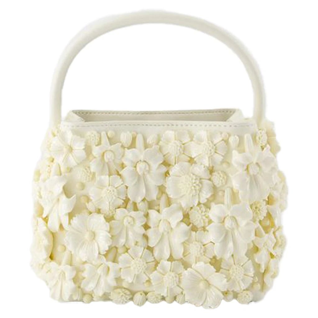Cult Gaia Solene Mini Top Handle Purse -  - Leather - White 1