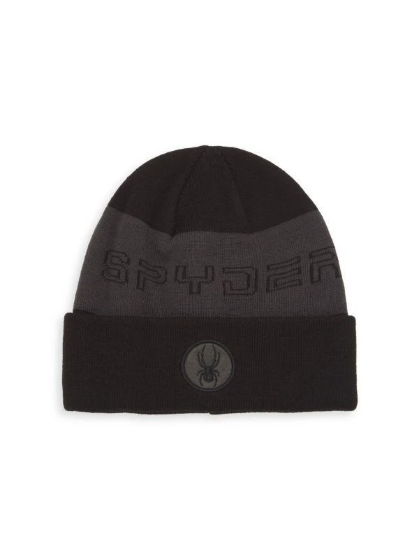 Spyder Logo Knit Beanie 1