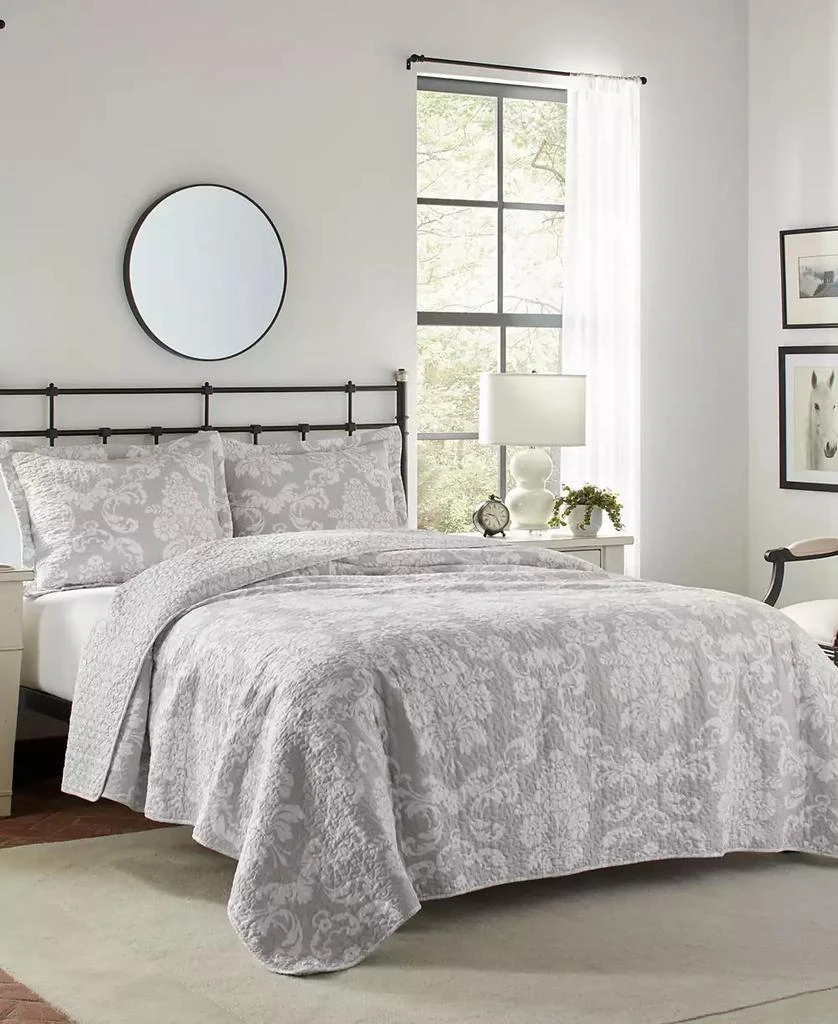 Laura Ashley Venetia Cotton Reversible 3-Pc. Quilt Set 6