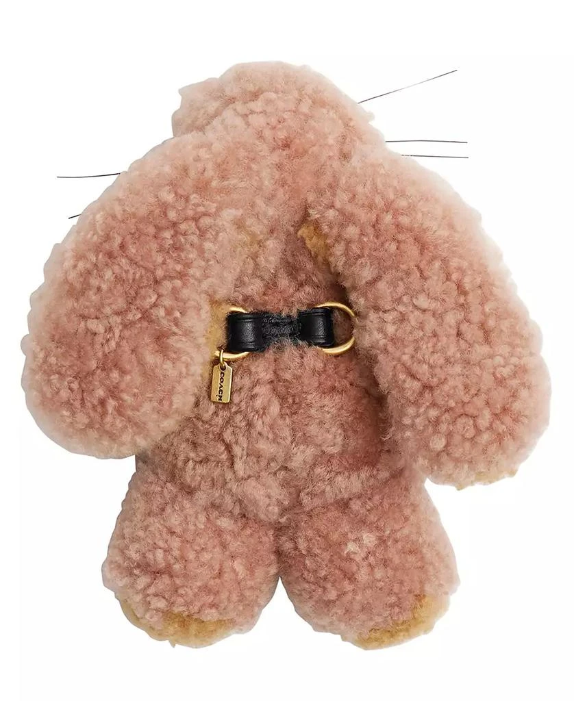 Coach Women
s Floppy Bunny Shearling Shoe Charm 2