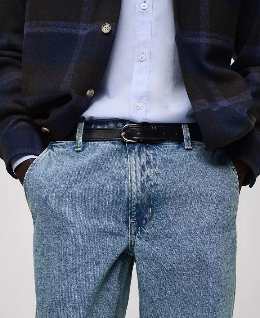 Mango Men's Worn Effect Straight Fit Jeans 6