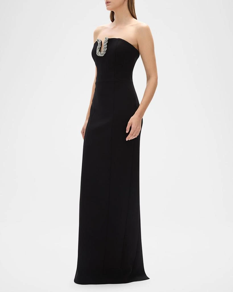 RACHEL GILBERT Atticus Crystal Strapless Column Gown 5