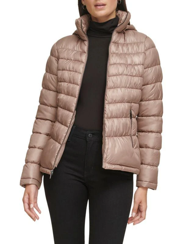 Kenneth Cole Zip Puffer Hooded Jacket 3