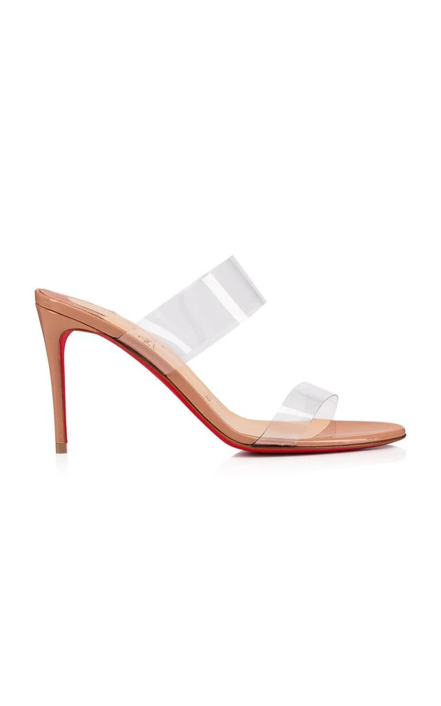 Christian Louboutin Christian Louboutin - Just Nothing 85mm Patent PVC Sandals - Neutral - IT 37.5 - Moda Operandi 1