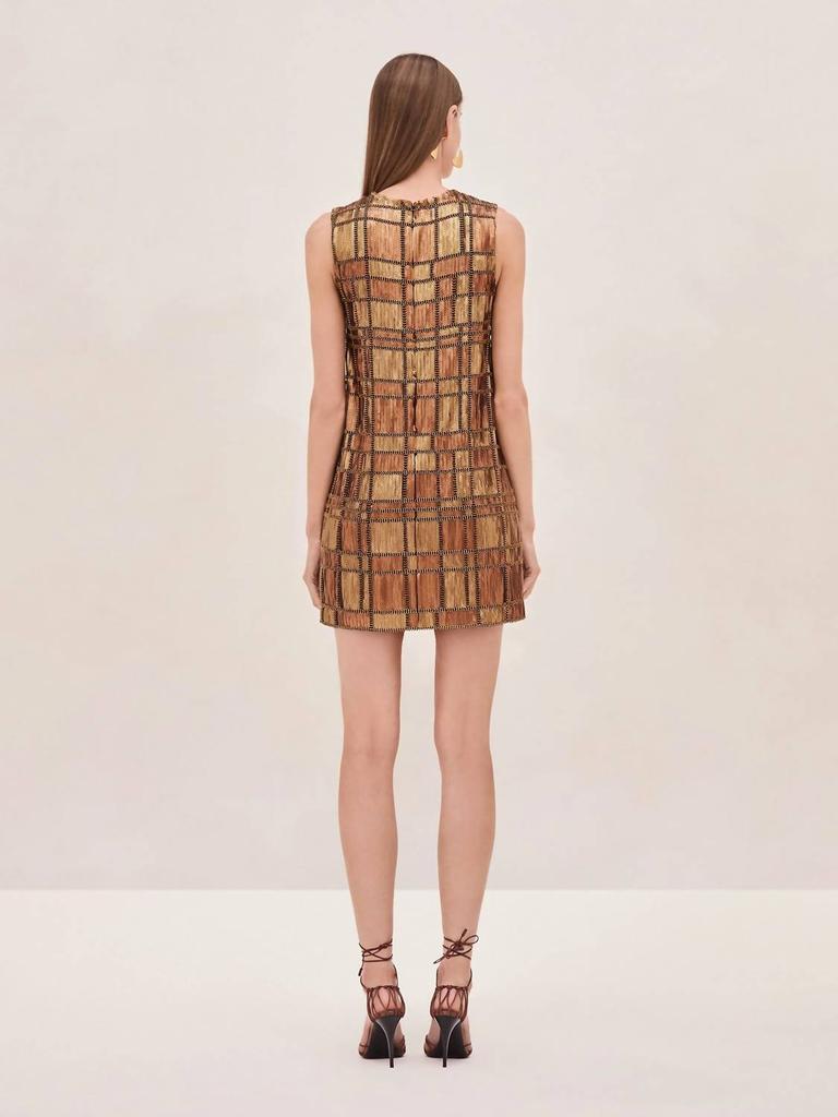 Alexis Emani Dress In Bronze