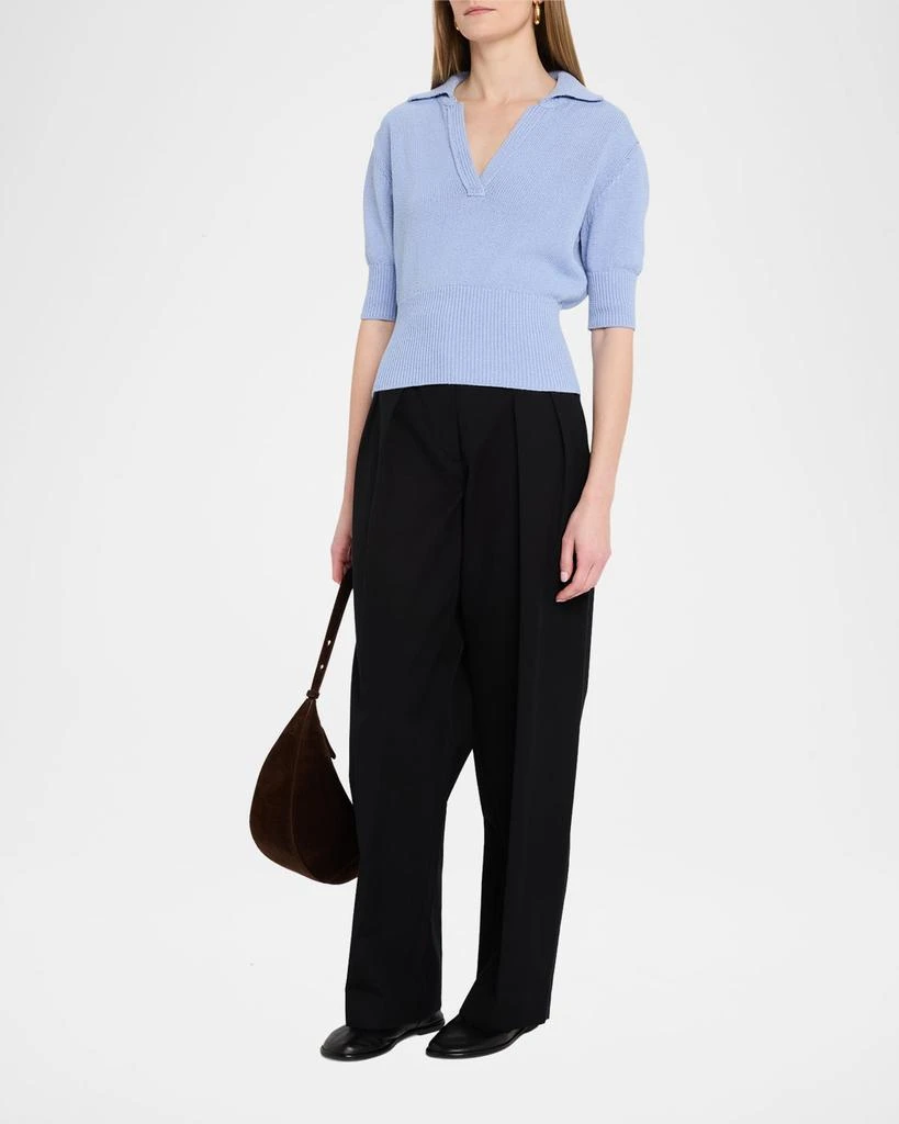 Proenza Schouler Reeve Polo Knit Top 2