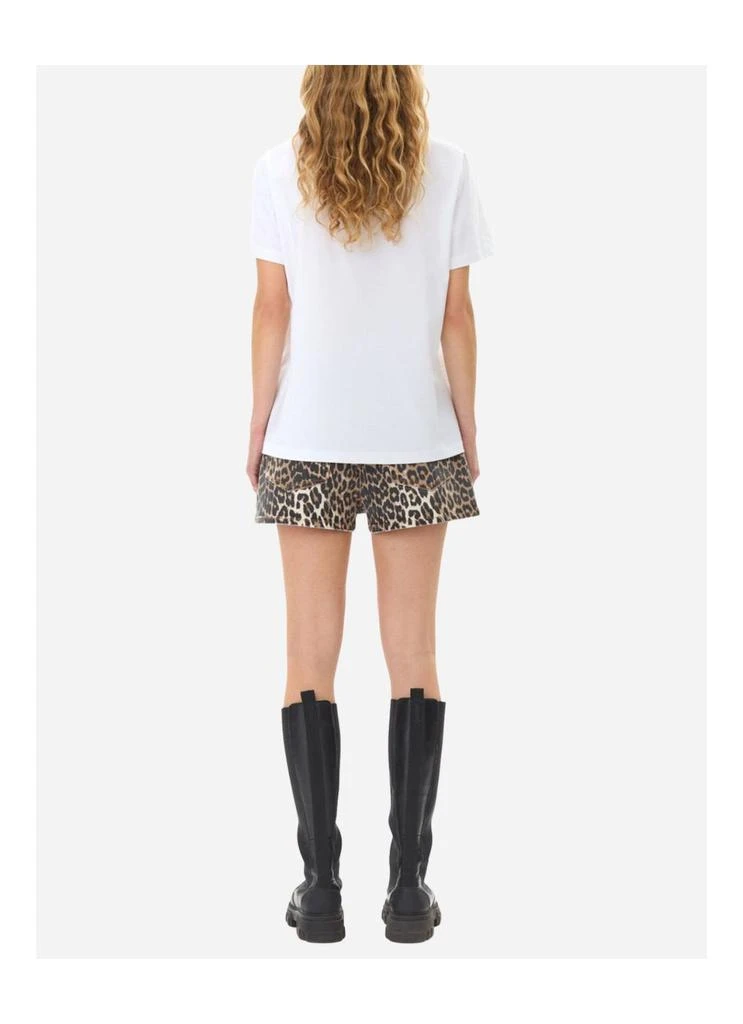 Ganni Basic Jersey Leopard Relaxed T-shirt 3