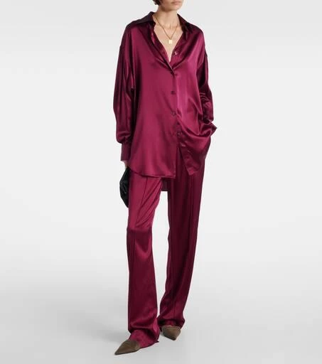 Tom Ford Silk-blend satin wide-leg pants 2