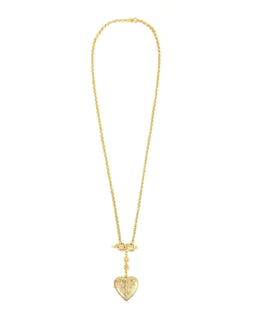 BEN-AMUN Chain and Heart Locket Necklace 1