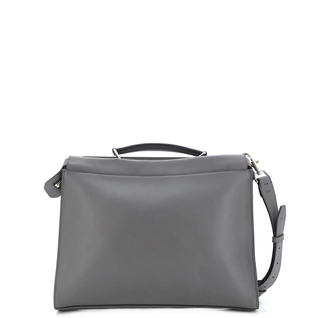 Fendi Peekaboo Fit Bag Leather with Zucca Embossed Leather Regular 3