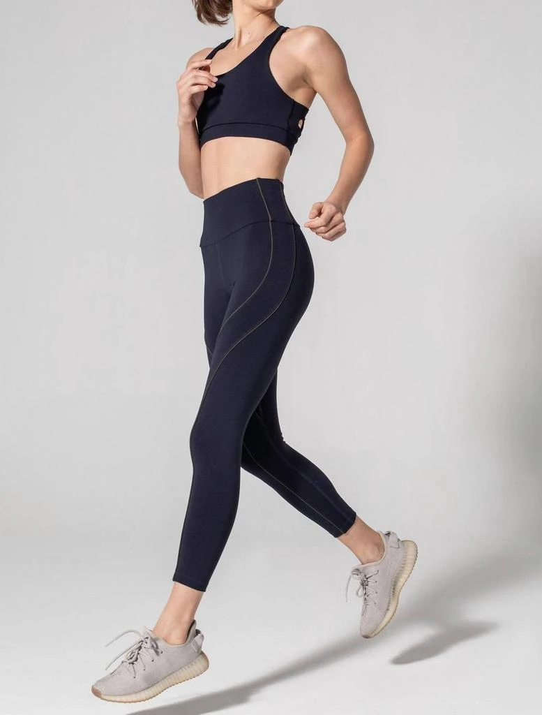 925 Fit Get In Line Sports Bra In Navy 3