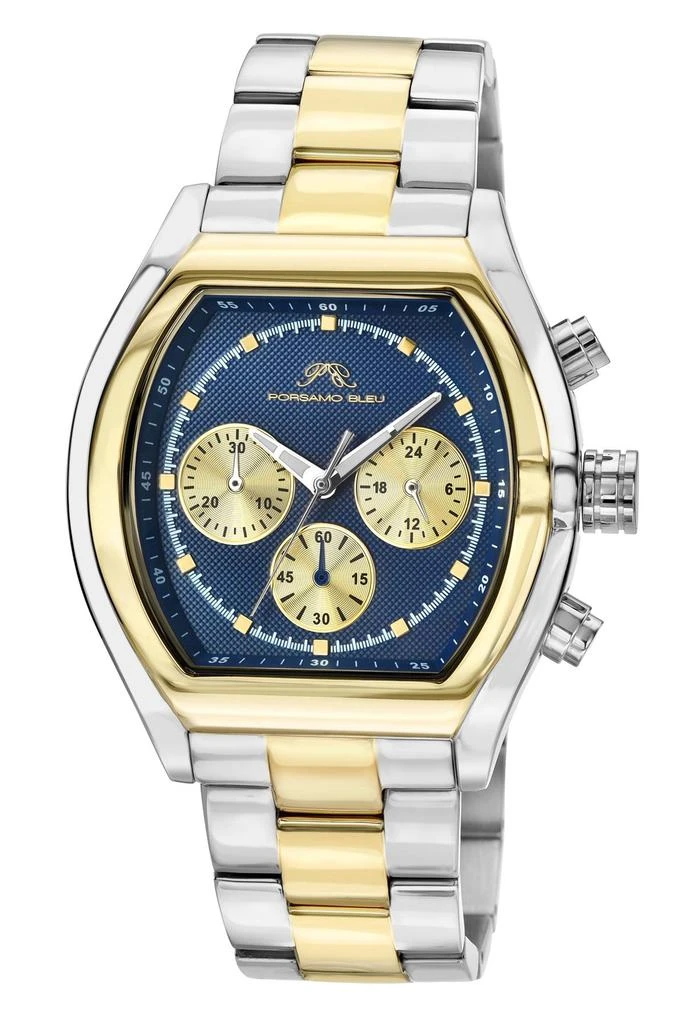 Porsamo Bleu Roman Stainless Steel Two Tone & Blue Men's Watch 1291EROS 1