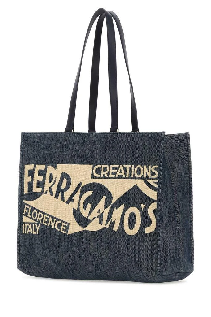 Salvatore Ferragamo Ferragamo Logo Detailed Large Tote Bag 3