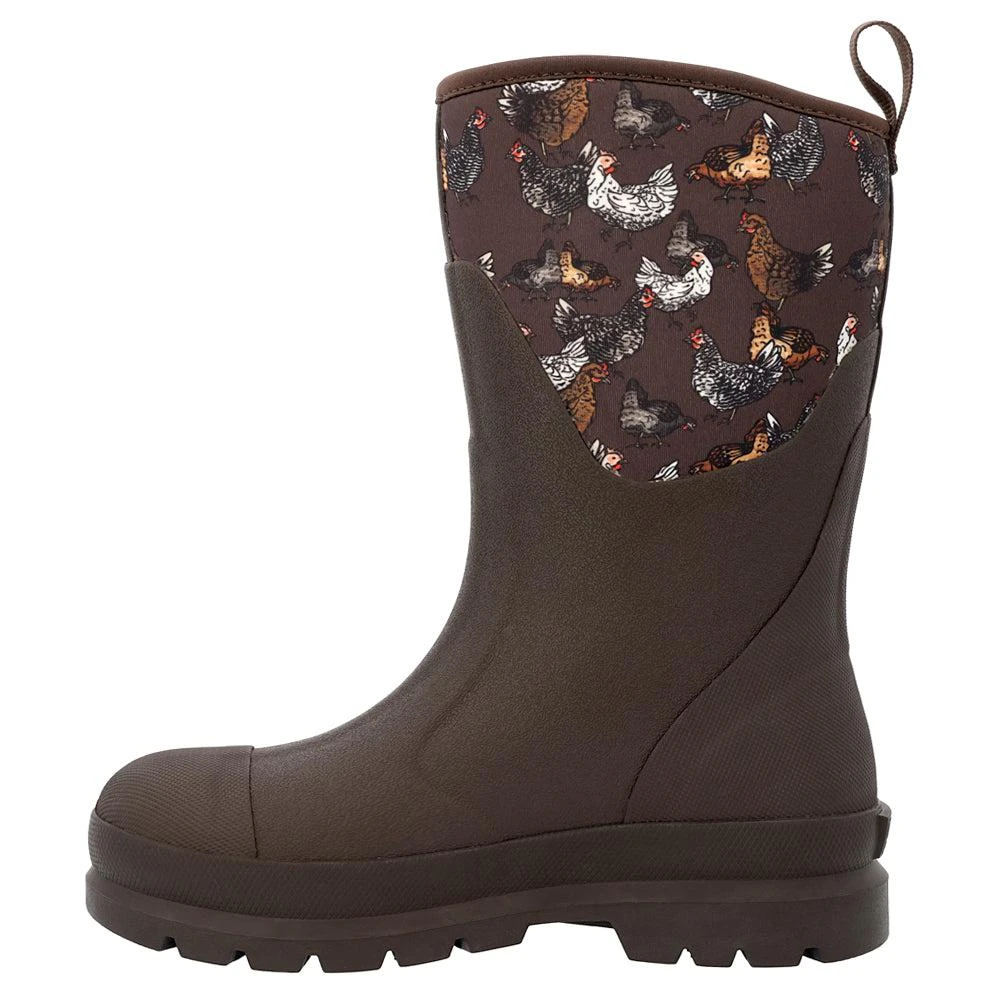Muck Boot Chore Mid Chicken Graphic Round Toe Pull On Boots 3