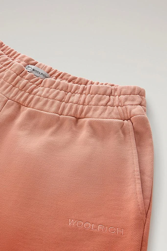 Woolrich Shorts in Garment-Dyed Cotton Fleece with Color Shades - Women - Pink 6