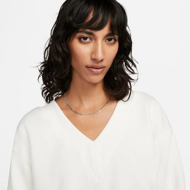 NIKE Women's Nike Sportswear Phoenix Fleece Oversized V-Neck Sweatshirt 4