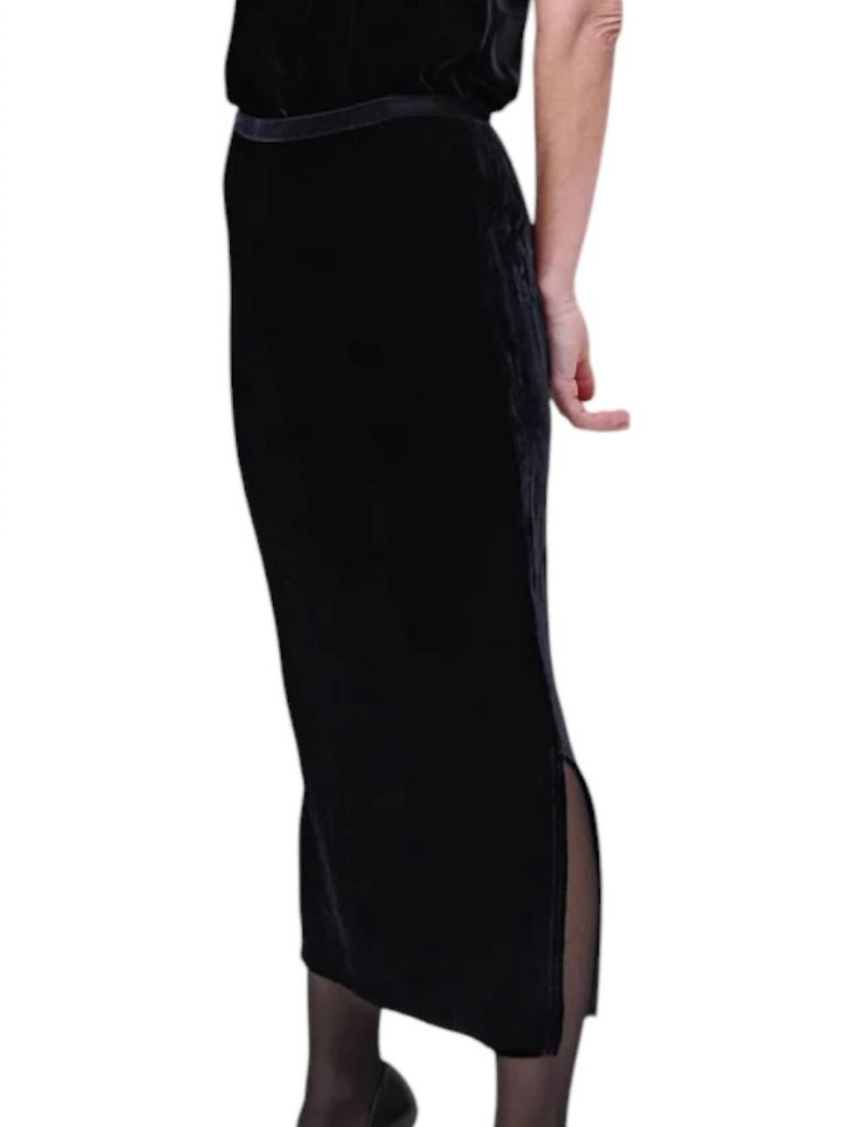 Go by go Silk Go By Go Silk - Even Longer Velvet Skirt
