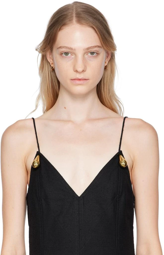 Bottega Veneta Gold Hoop Earrings 3
