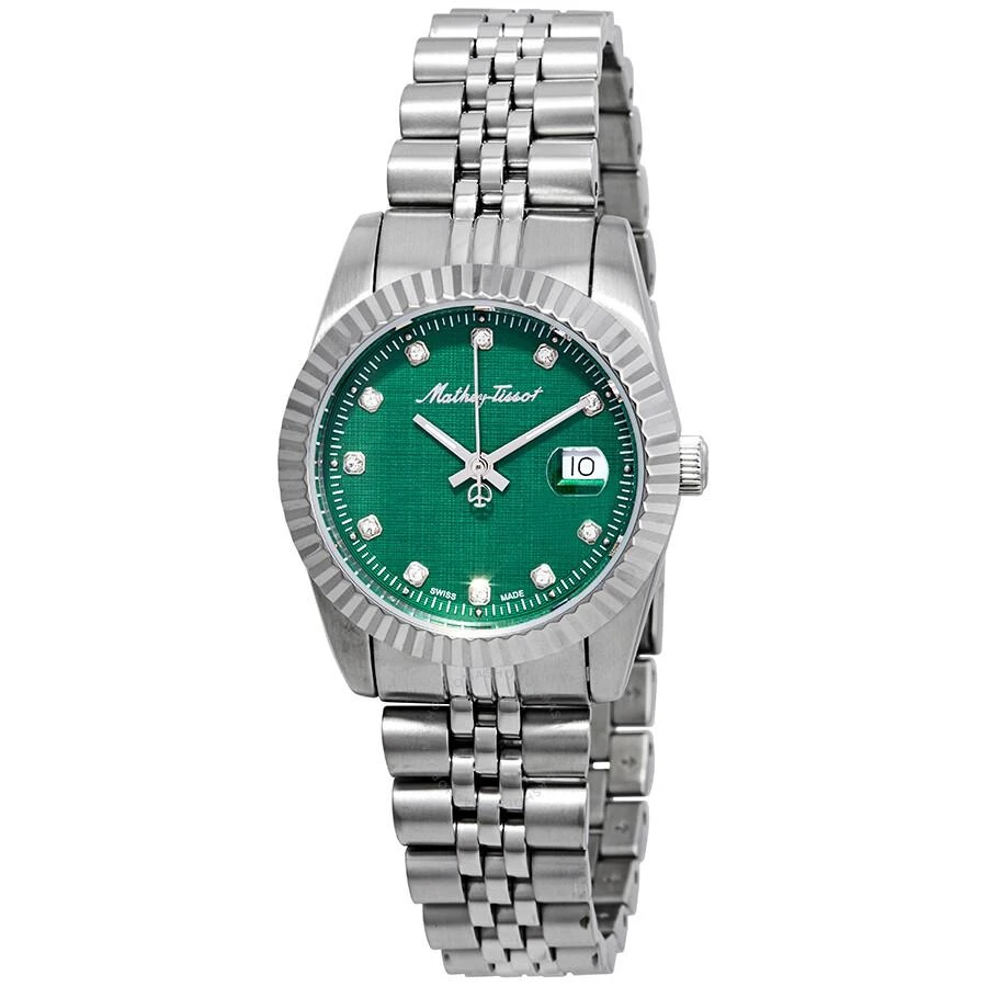 Mathey-Tissot Mathey III Quartz Crystal Green Dial Ladies Watch D810AV 1