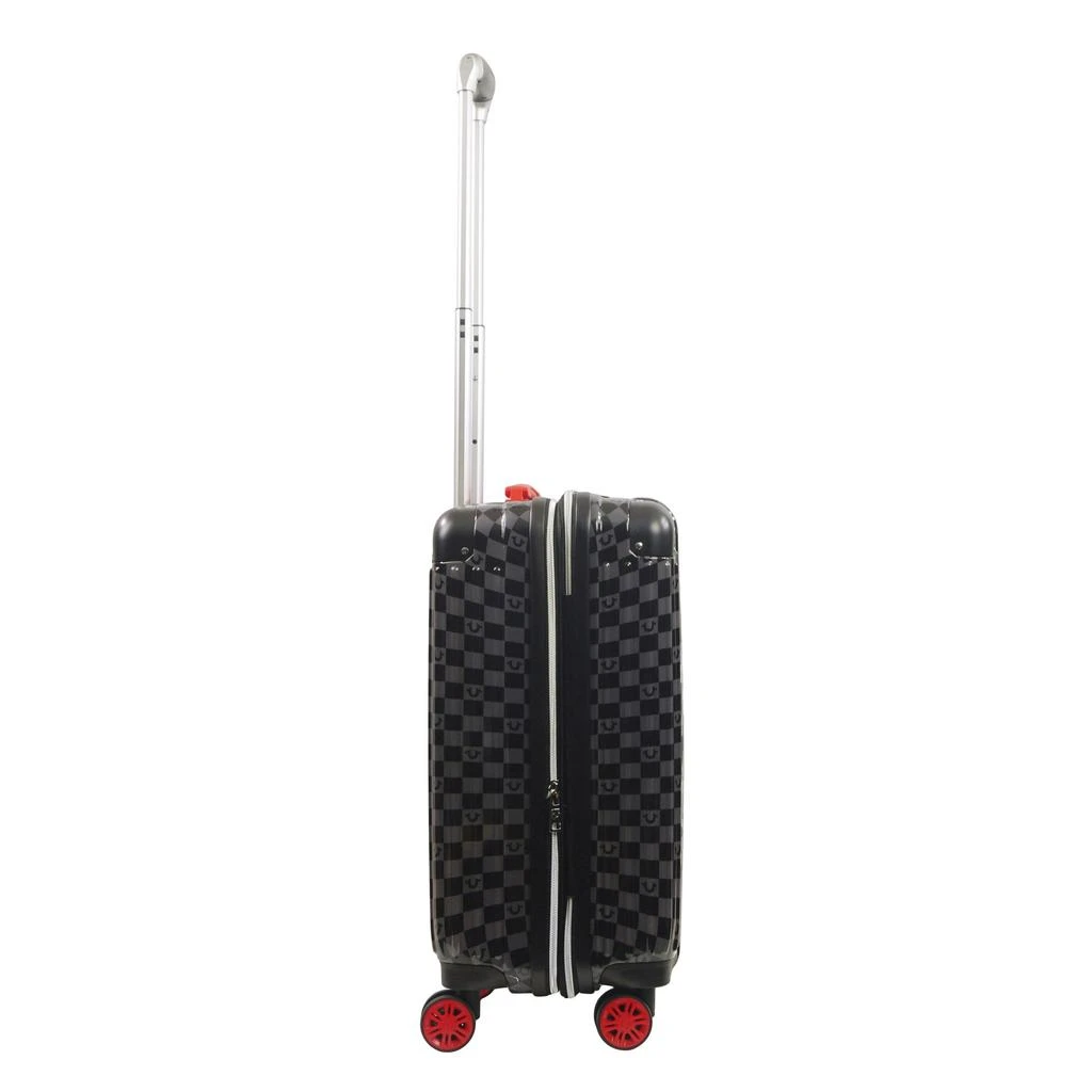 True Religion 22.5" Hardcase Checkered carry-on with big logo. 4