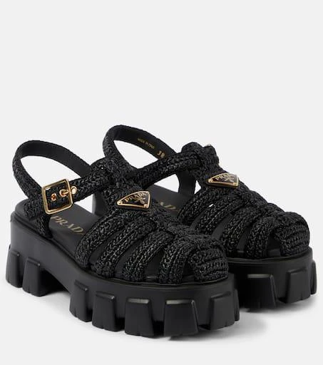 Prada Monolith platform sandals 1
