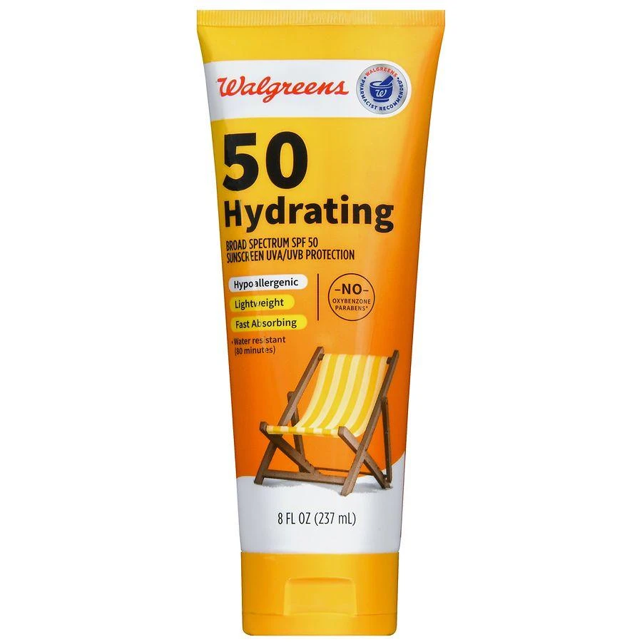 Walgreens SPF 50 Hydrating Broad Spectrum Sunscreen 2