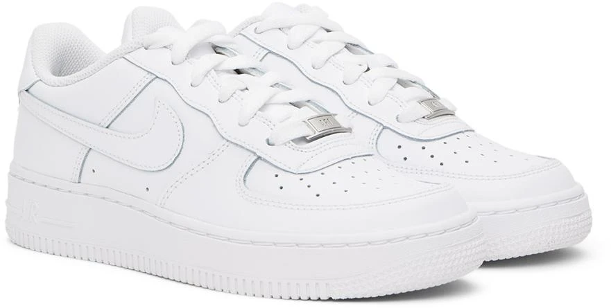 NIKE Kids White Air Force 1 LE Big Kids Sneakers 4