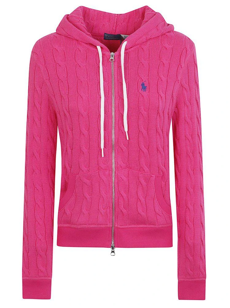 Ralph Lauren Polo Ralph Lauren Cable-Knit Full-Zip Hooded Cardigan