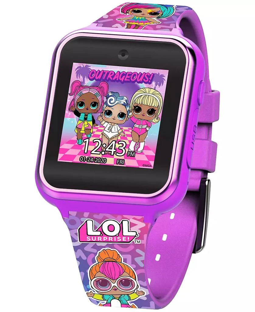 Accutime Kid's LOL Surprise Pink Silicone Strap Smart Watch 46x41mm 4