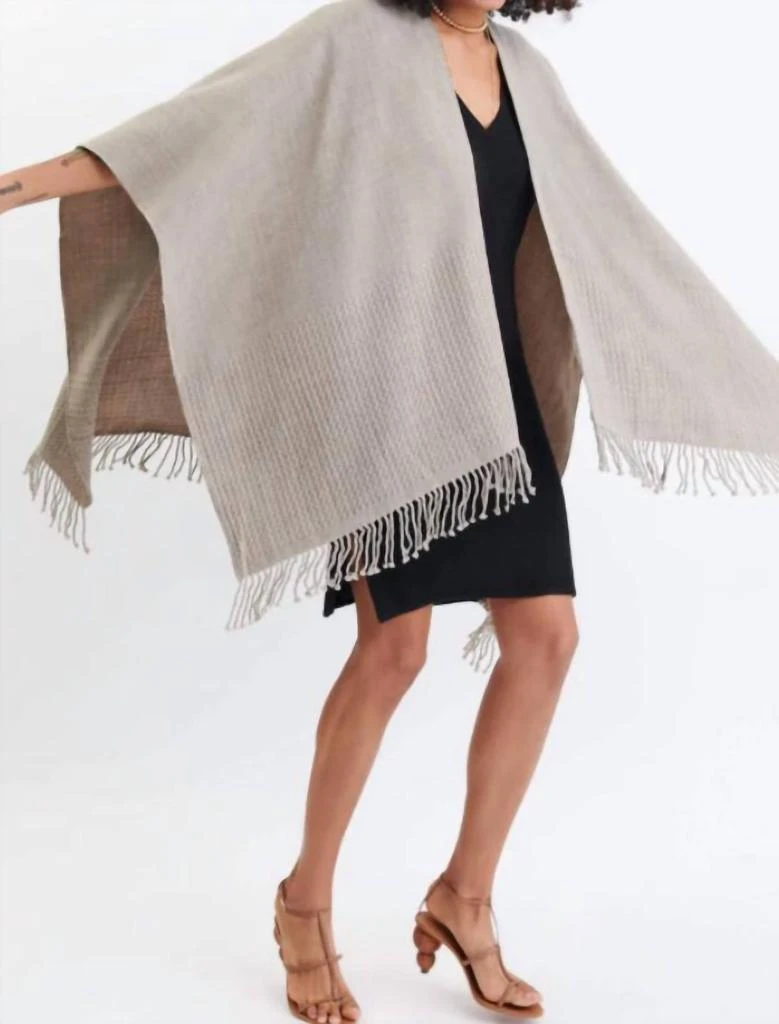 MERSEA Women's Classic Travel Wrap In Driftwood 3