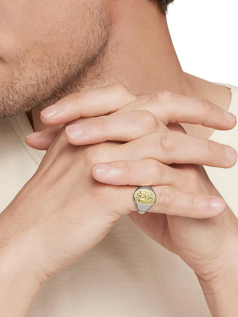 David Yurman Petrvs Bee Pinky Ring in Sterling Silver 2