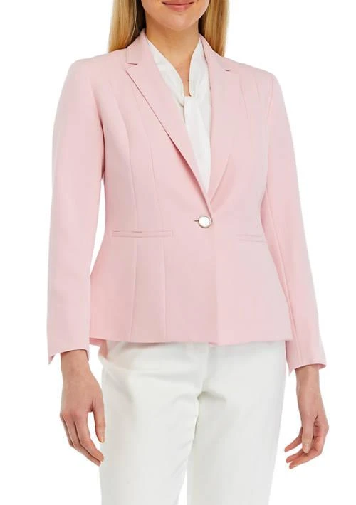Kasper Womens One Button Panel Seamed Jacket 1