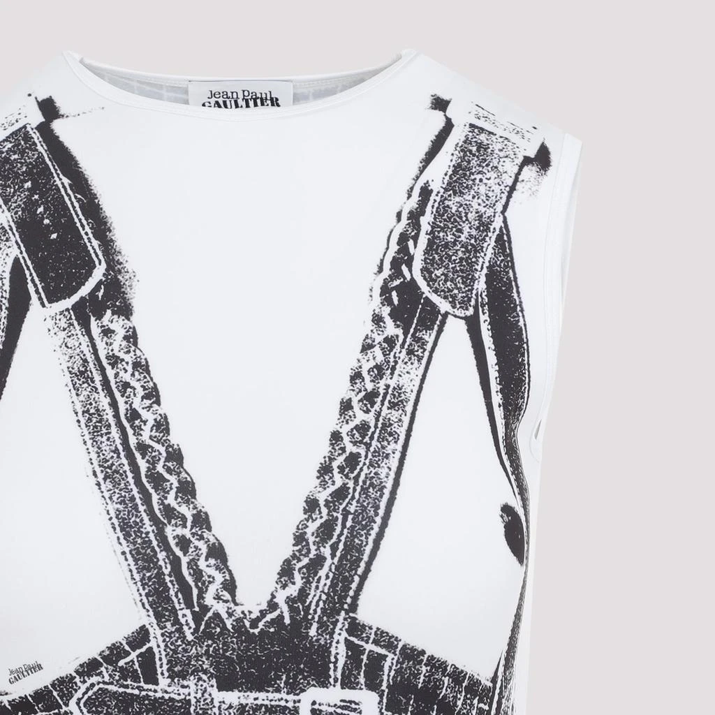 Jean Paul Gaultier White and black Trompe-l`œil Madonna Long Dress 6