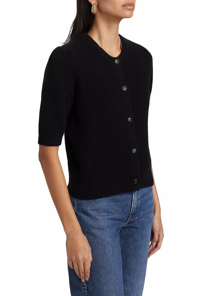 FRAME Shrunken Wool-Cashmere Cardigan 4