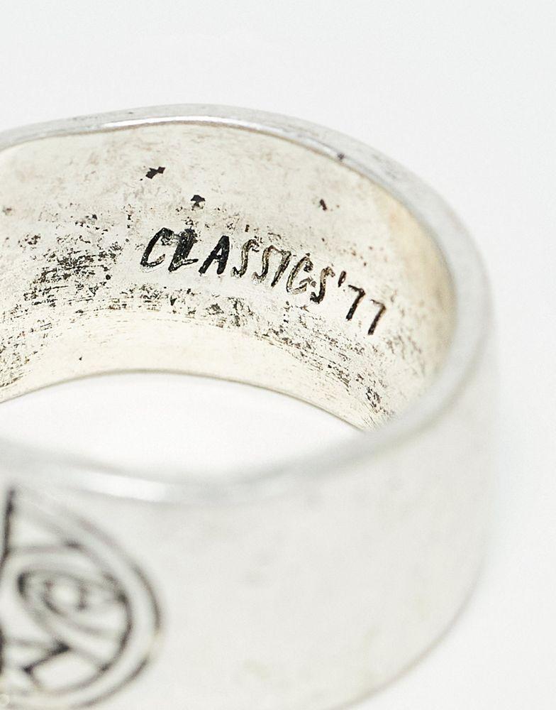 Classics 77 Classics 77 sun and moon band ring in silver