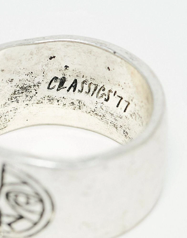 Classics 77 Classics 77 sun and moon band ring in silver 2