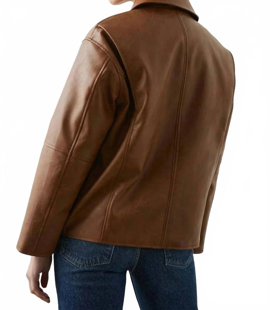 Rails Mathis Faux Leather Jacket In Russet 2