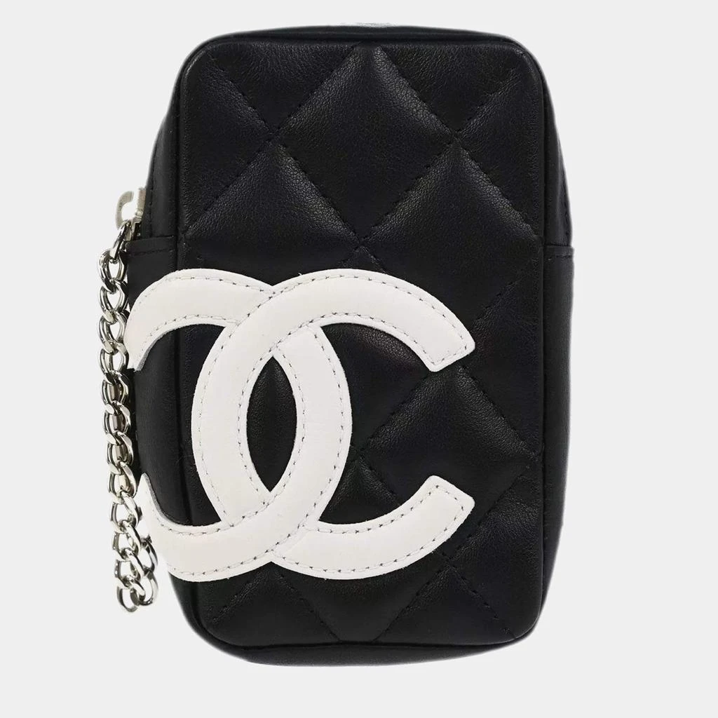 Chanel Chanel Black Calfskin Cambon Ligne Small Cigarette Case  1
