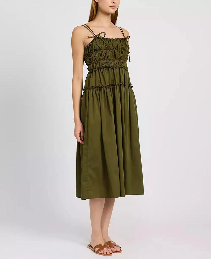 En Saison Women's Marianne Gathered Sleeveless Midi Dress 3