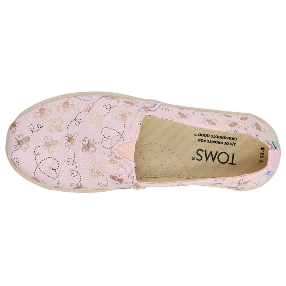 TOMS Alpargata Bee Mine Slip On Flats (Little Kid-Big Kid) 4