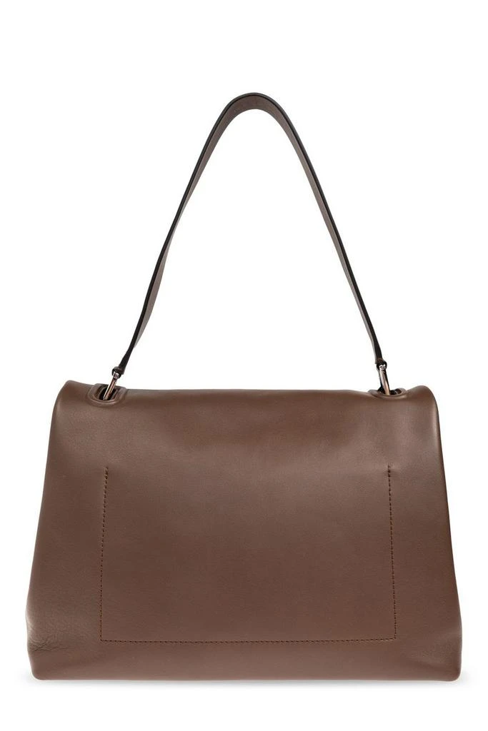 Max Mara Max Mara Logo Plaque Foldover Top Shoulder Bag Shoulder