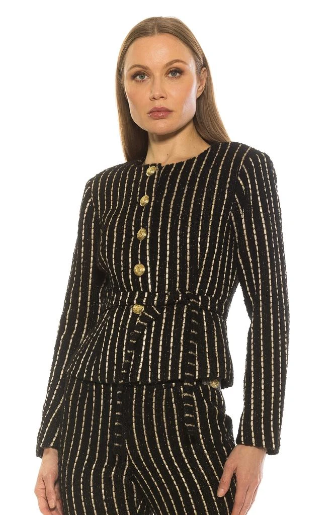 ALEXIA ADMOR Arjun Plaid Jacket 4