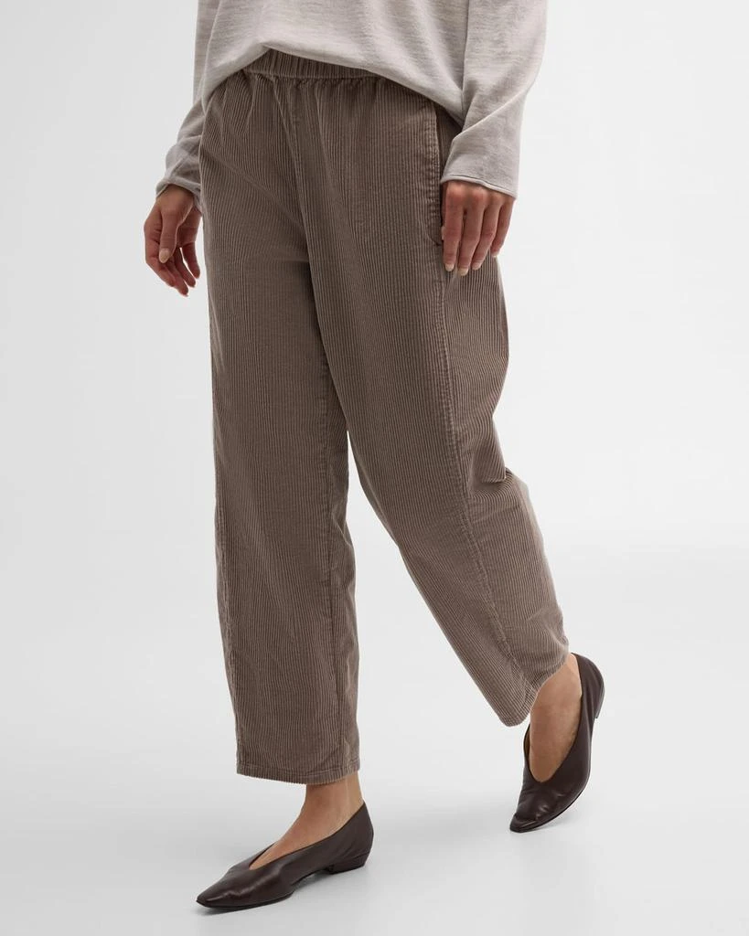 Eileen Fisher Cropped Organic Cotton Corduroy Lantern Pants 7