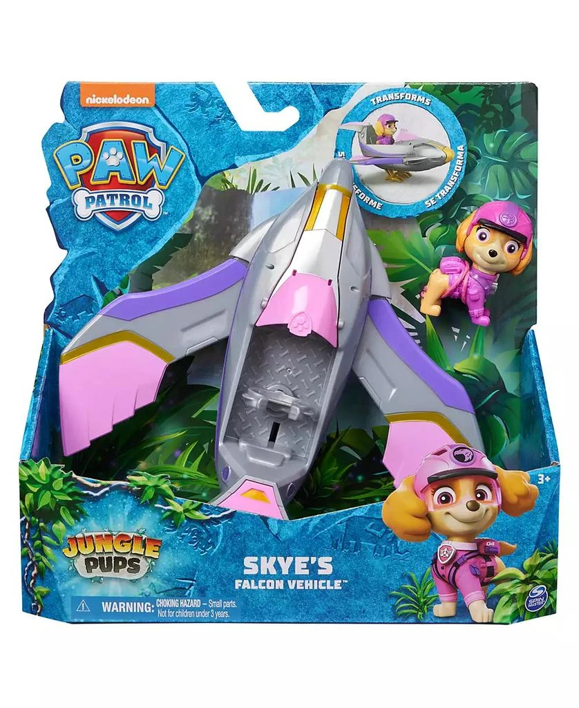Paw Patrol Jungle Pups, Skye Falcon Vehicle, Toy Jet with Collectible Action Figure 5